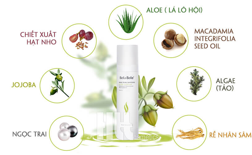 Kem dưỡng trắng da Bella Belle Magic Pearl Whitening Body Lotion - Hoa Thien Thao Cosmetics