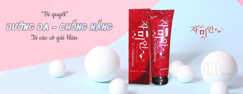 Kem dưỡng trắng da toàn thân Hàn Quốc L-Glutathione SPF 50++