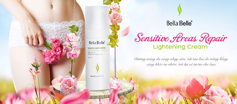 Kem dưỡng trắng da vùng nhạy cảm Bella Belle Sensitive Areas Repair