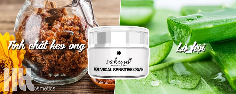 Kem dưỡng trắng dành cho da nhạy cảm Sakura Botanical Sensitive - Hoa Thiên Thảo