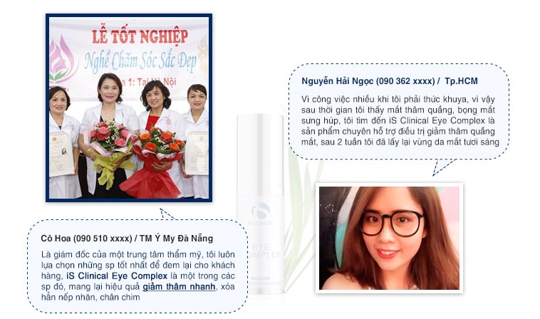 Kem giảm thâm quầng mắt iS Clinical Eye Complex