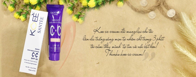 Kem trang điểm Koee CC Cream Santee Magic Skin Beautifer