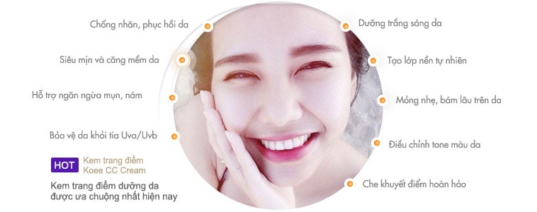 Kem trang điểm Koee CC Cream Santee Magic Skin Beautifer