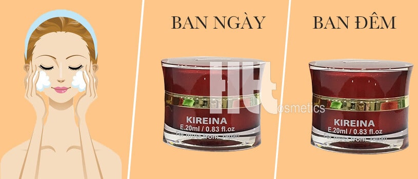 Kem trị nám trắng da ban đêm Kireina Night - Hoa Thien Thao Cosmetics