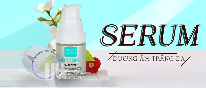 serum dưỡng ẩm ban đêm tức thì Martiderm Flash - Hoa Thiên Thảo