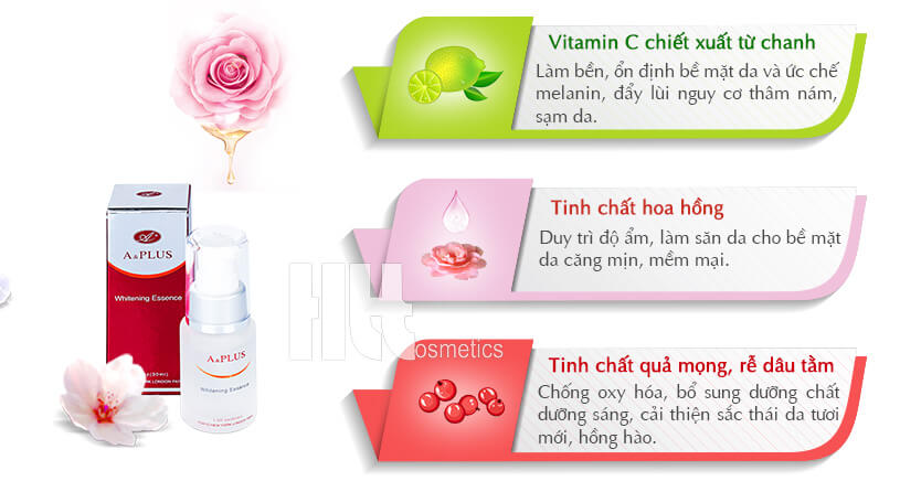 Serum trắng da A&Plus Whitening Essence A005 - Hoa Thiên Thảo