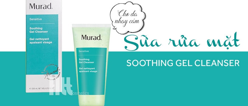 Sữa rửa mặt cho da nhạy cảm Murad Soothing Gel Cleanser - Hoa Thiên Thảo