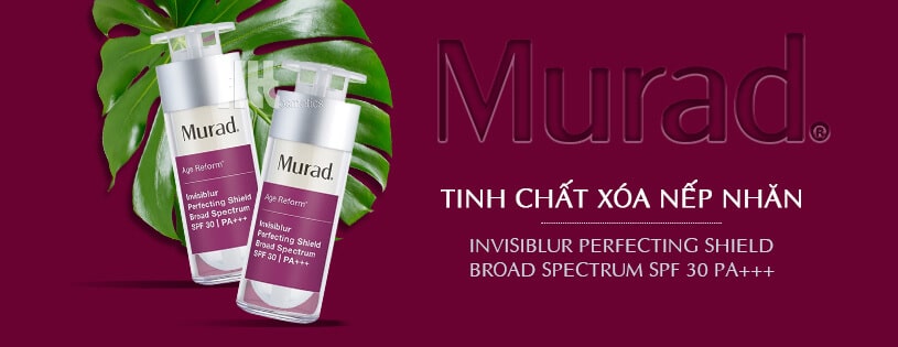 Tinh chất xóa nếp nhăn Murad Invisiblur Perfecting Shield Broad Spectrum SPF 30 PA - Hoa Thiên Thảo