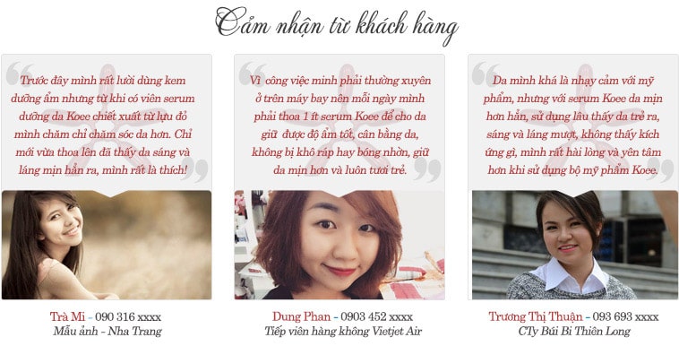 Cảm nhận của khách hàng về Viên serum chống lão hóa dưỡng trắng da Koee 1