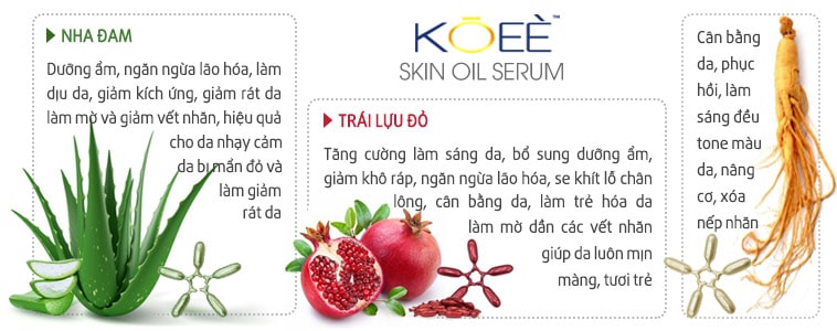Serum dưỡng trắng da chống lão hóa Koee