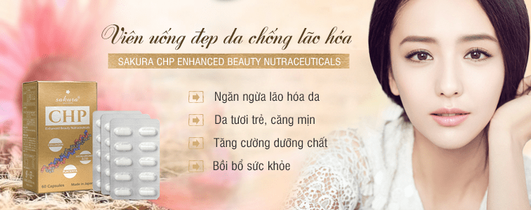 Viên uống đẹp da Sakura CHP Enhanced Beauty Nutraceuticals