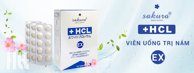Viên uống trị nám Sakura HCL EX - Công ty mỹ phẩm Hoa Thiên Thảo