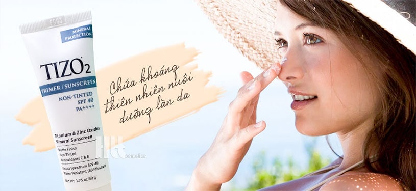 Kem TiZo 2 chứa khoáng chất nuôi dưỡng làn da trắng mịn